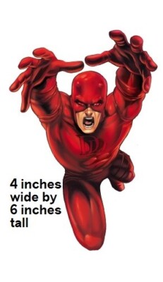 4 Styles Daredevil Logo Decal Elektra Peel & Stick Wall Sticker Marvel Comics