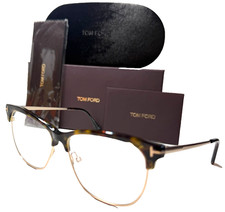 TOM FORD TF5546-B 052 HAVANA GOLD W/BLUE BLOCK LENS AUTHENTIC EYEGLASSES 54-14