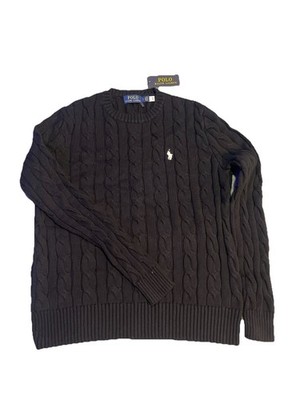 Polo Ralph Lauren Zopfpullover - Schwarz - Gr. S