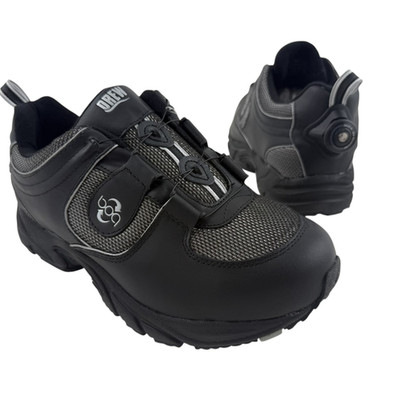 Drew NEW Energy Black Leather BOA Lacing System Mens 7.5 Comfort Walking Shoes