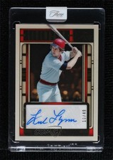 2025 Panini Three and Two Legendary Signatures 10/49 Fred Lynn #LS-FL Auto 4f5