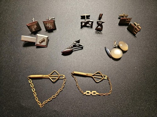 Vintage Lot of Mens Cufflinks / Tiebars (386)