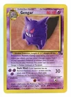 Gengar - 20/62 - WOTC Fossil Set Regular Rare Pokémon Card - NM/LP+