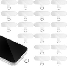 40pcs Phone Tether Tabs Universal Lanyard Patches Cellphone Transparent