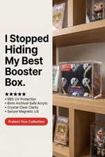 Pokemon Magnetic Booster Box Acrylic Case UV Protective Display Holder