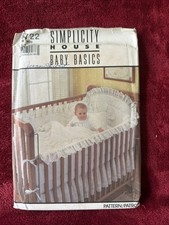 Simplicity 8722 Sewing Pattern Baby Basics Nursery Crib Accessories Decor Uncut