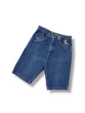 Pantalones Cortos Vaqueros Vintage Karl Kani Logo Bordado Calce Suelto Para Hombre Talla W34