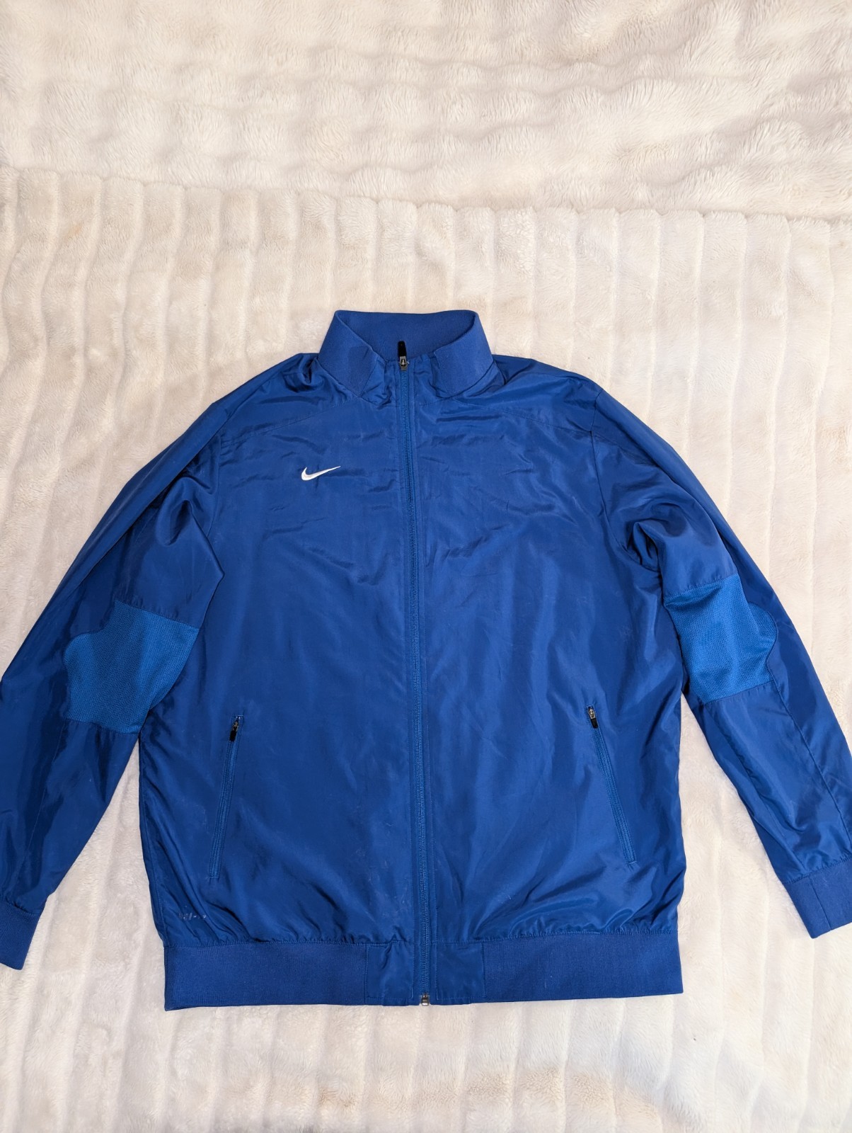 SACAI X NIKE Nike Dri Fit Giacca Foderata Uomo XL Blu Royal Full Zip Tasca Finto Collo