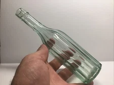 Antique Aqua L & T Pepper Sauce Bottle.