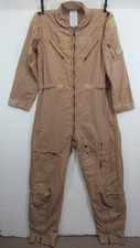 USAF Military Flight Suit Coveralls Men 44L Tan Flyers CWU 27P Flame Resistant