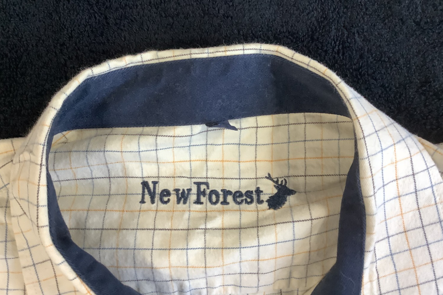 Beige / light Yellow Chequred New Forest Shirt X Large Button Up P27x image 4