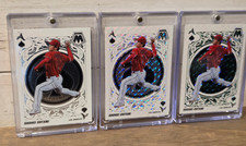 2022 Panini Mosaic 3x CARD LOT of SHOHEI OHTANI ACES Base + Prizm + Green Prizm