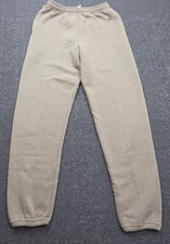 VINTAGE Jerzees Mens Cuffed Size M SweatpantsJoggers Gym Training Beige Usa Made