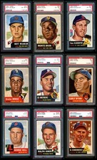 1953 Topps Baseball All-PSA Near Complete Set / Lot 6 - EX/MT 5781866