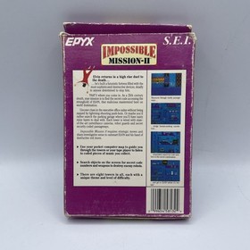 Impossible Mission II (Nintendo NES) Aut&eacute;ntico SEI Epyx con caja