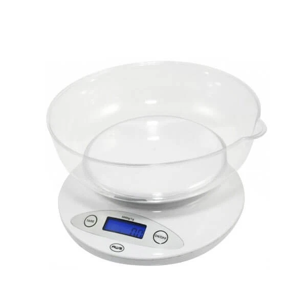 AWS Kitchen Scale Bowl 5K-BOWL 5000g x 1g White Digital Food Scale Free Shipping