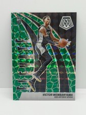 2023-24 Panini Mosaic Basketball Victor Wembanyama RC ELEVATE Green Prizm
