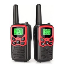2 PACK Long Range 100 Mile Waterproof Walkie Talkie Two Way Radio Charge Headset