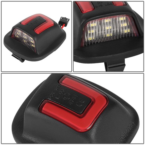 NUVISION FOR 94-04 NISSAN XTERRA FRONTIER WHITE LED RED TUBE LICENSE PLATE LIGHT - Bild 3 von 6