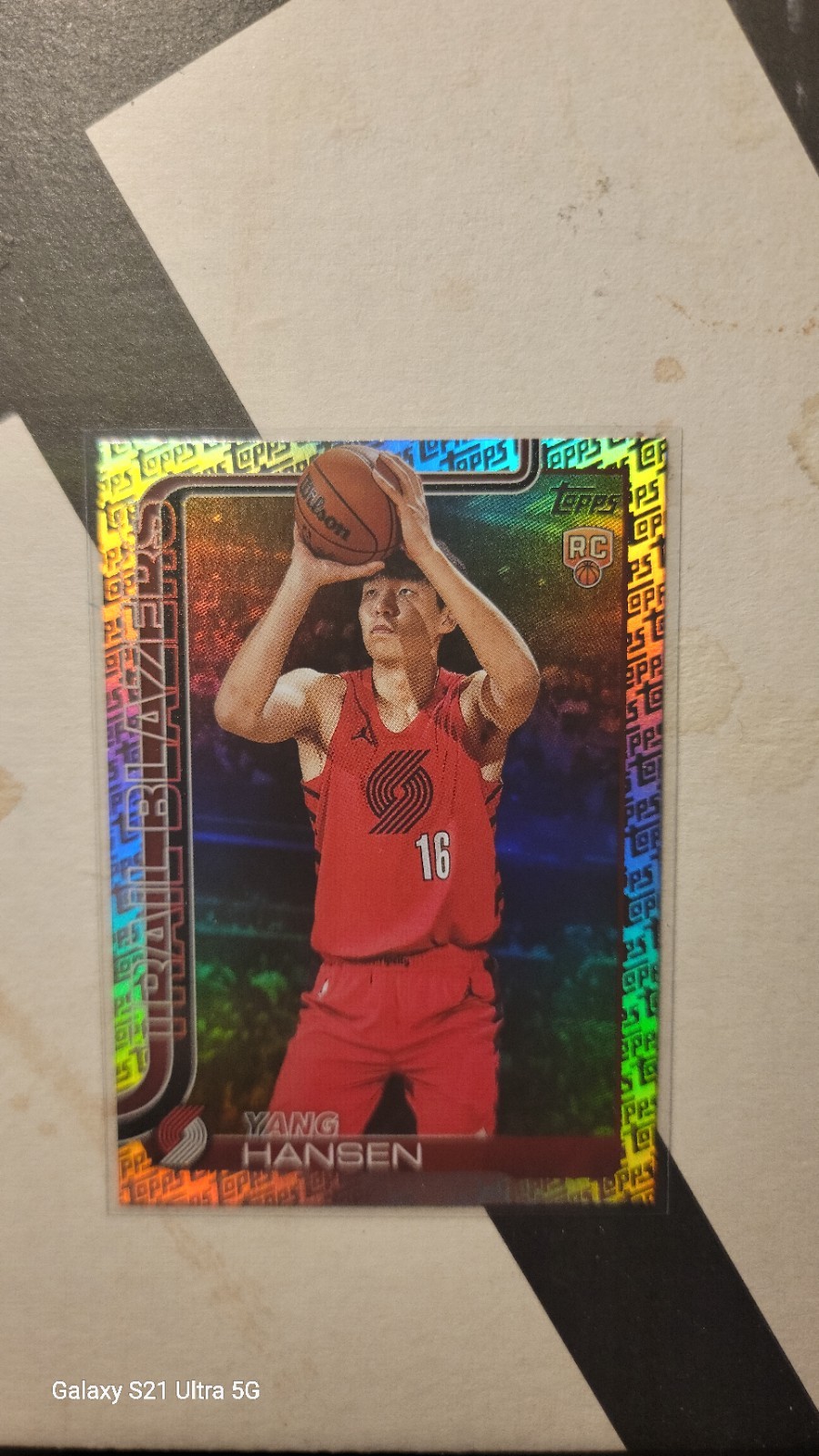 2025-26 Topps - Yang Hansen #216 Topps Foil Pattern (RC)