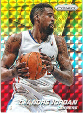 2014 Panini Prizm - DeAndre Jordan Yellow Red Mosaic Prizm #41