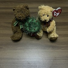 TY Beanie Baby 2004 2005 Merry Kiss-mas Our First Christmas Bears Plush Toy 6"