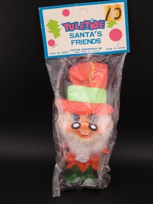 Vintage Christmas Yuletide Santa's Friends Pixie Elf in Package NOS Japan