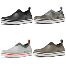 HISEA Hombres Bota de Cubierta de Corte Bajo Impermeable Bota de Lluvia Pesca Vela Barro Jardín Zapato