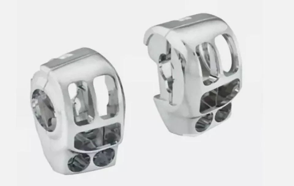 Switch Housing Cover Billet Aluminum Chrome 1 Set For Harley Dyna 1996-2012 - Image 3 of 4