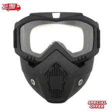 Outdoor Protection Mask with Goggles - UV  Windproof for Motorcycle  Cycling