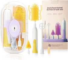 Electric Bottle Brush,Electric Baby Bottle Brush Set with Silicone Bottle/Pacifi