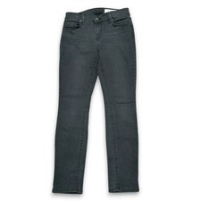 Pistola Skinny Ankle Jean Womens Size 25 Gray Black Distressed Pants USA Made.
