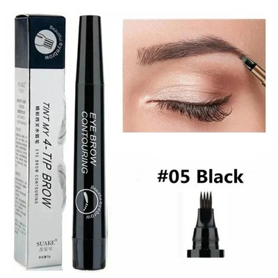 4Point Eyebrow Contouring Magical Precise Waterproof Liquid Brow Cosmetics Pen~