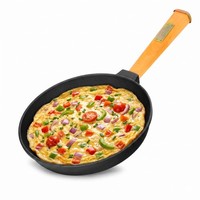 Ø22Cm Pfanne Aus Gusseisen Mit Holzgriff Abschraubbar 43Mm Hoch Bratpfanne