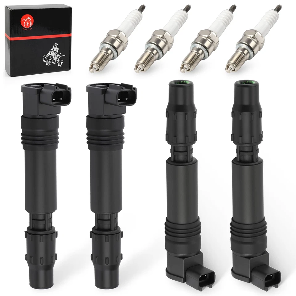 4 Ignition Coils 30700-MBW-611 For Honda CBR954RR 2002 2003 w/Iridium Spark Plug - Image 2 of 4