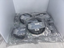 CAT6 10ft Black Ethernet Patch Cable LOT of 70 7 Sealed 10-Packs NEW