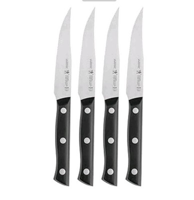 Henckels Dynamic 4.5'', Razor-Sharp 4 Piece Steak Knife Set NIB