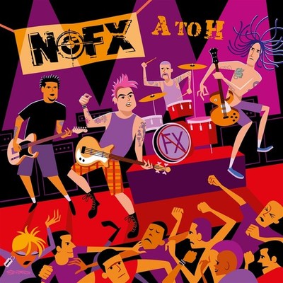 NOFX A to H 1LP Transparent Magenta Vinyl 2025 Fat Wreck Chords