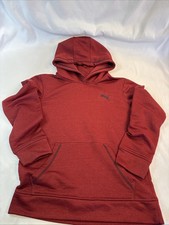 Puma Hoodie Burgundy Youth Size M 10-12 Sweatshirt EUC