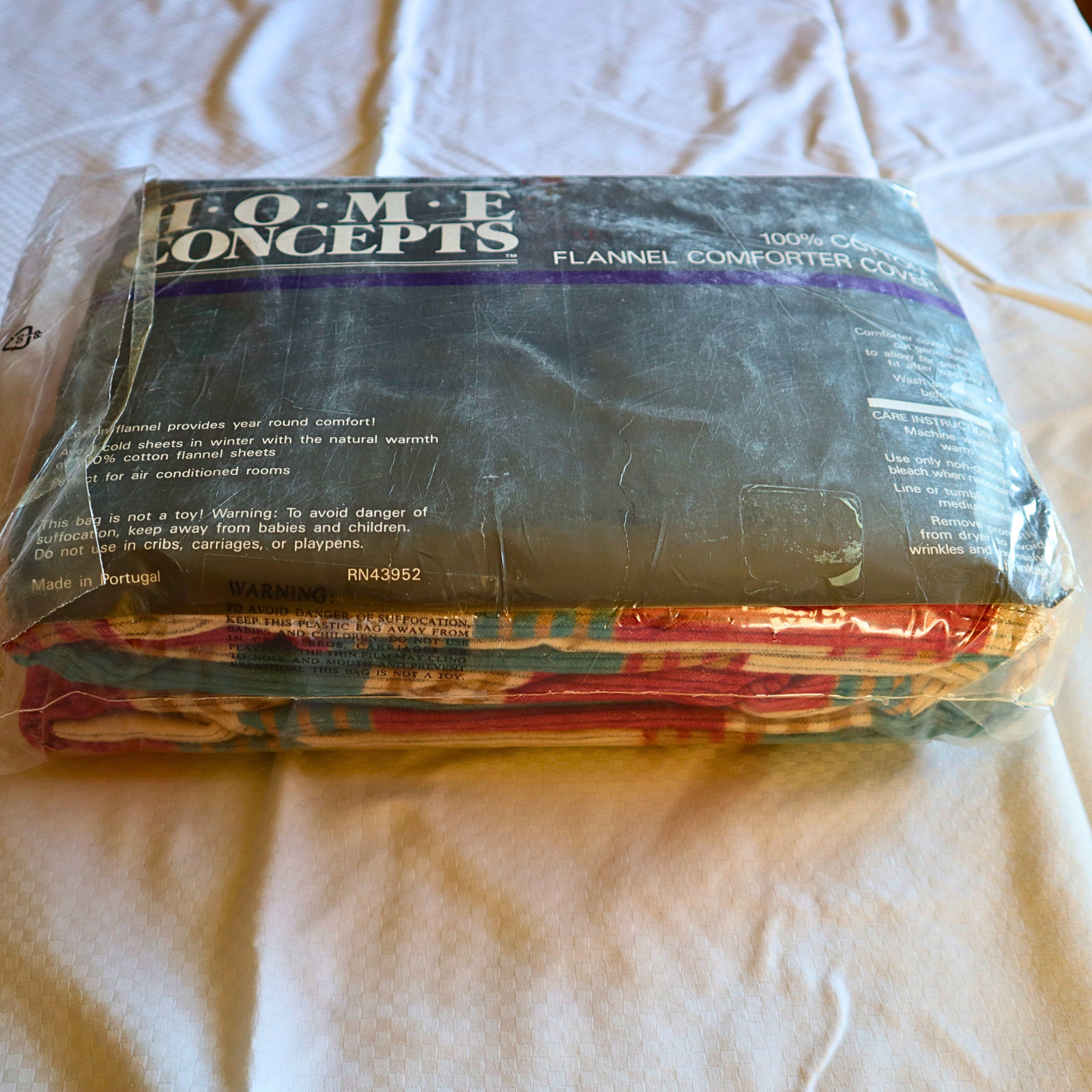 Home Concepts Flannel Twin Comforter Cover 100% Cotton Cabin Bedspread Cover