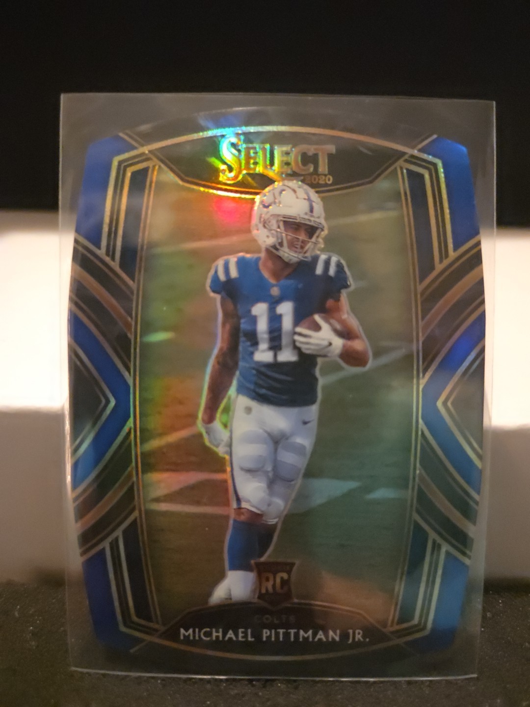 2020 Panini Select - Club Level Michael Pittman Jr. #262 Blue Prizm Die-Cut (RC)