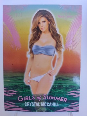 2026 BANKWÄRMER GIRLS OF SUMMER PREMIUM BASE CRYSTAL MCCAHILL BUBBLE GUM 1/1
