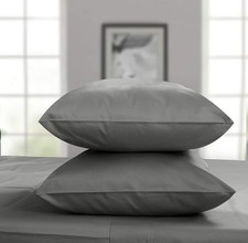 King Size Pillow Cases Set of 2 656 Thread Count 100 Certified Supima Cott...
