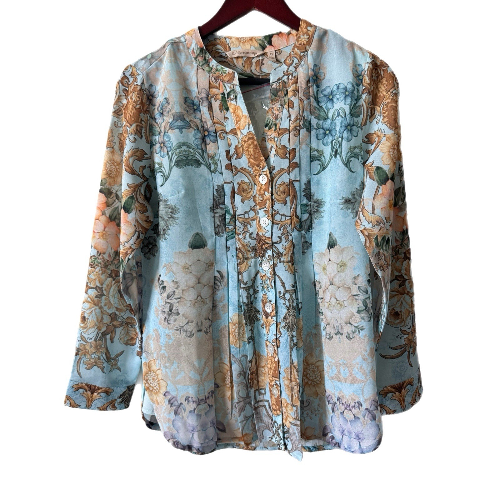 Soft Surroundings NWOT Blouse Top with Cami Sz Small Petite