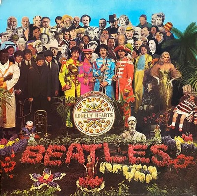 LP The Beatles Sgt. Peppers Lonely Hearts Club Band GATEFOLD + CUT OUT SHEET