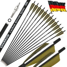 10x 30inch carbon arrows SP500 hunting arrows natural feathers archery shooting hunting