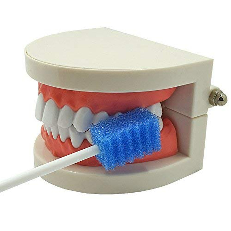 Oral Care Swabs Disposable- Blue 100 Counts