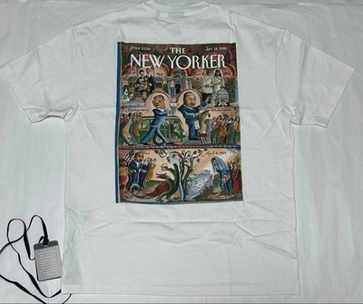 Kith x The New Yorker Justice Tee Neu Kurzarm Grafik Shirt