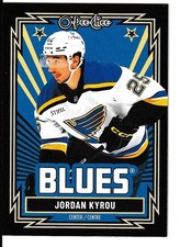 2025-26 OPC Jordan Kyrou Black Retro #269 85/100 St Louis Blues mint
