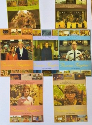 Moonrise Kingdom Japan  Postcard 7 pieces set Wes Anderson Bruce Willis